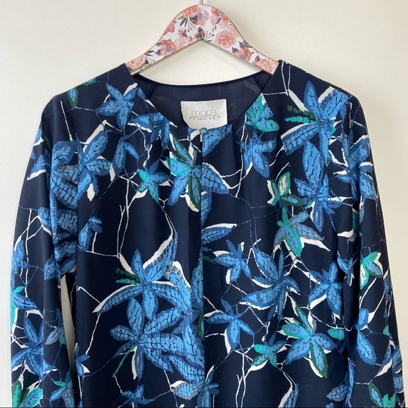 MARE MARE Blue Floral Felix Flounce Dress! Anthropologie Small - Picture 2 of 11